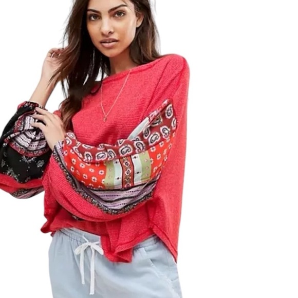 Free People We the Free Blossom Thermal Top - Picture 1 of 10